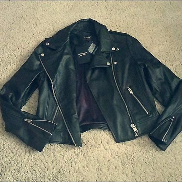 Lamarque Jackets & Coats Lamarque Holy Lamb Leather Biker Jacket
